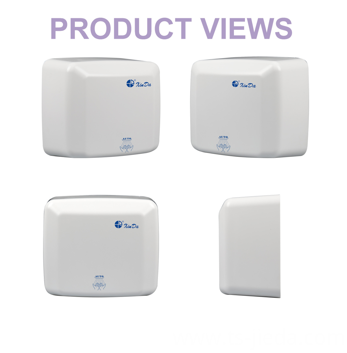 High-air volume plastic hand quick dryer High-air volume plastic hand quick dryer